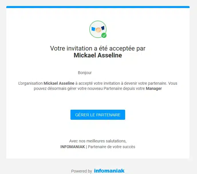 Formulaire web, enveloppe en transit et dossier d'indésirables